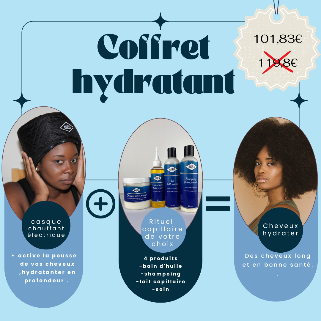 coffret hydratant bonnet électrique NADELA PARIS