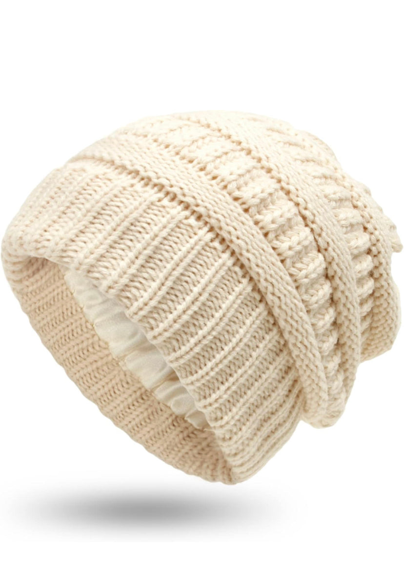 Coffret 3 Bonnet  coton  intérieur satin NADELA PARIS