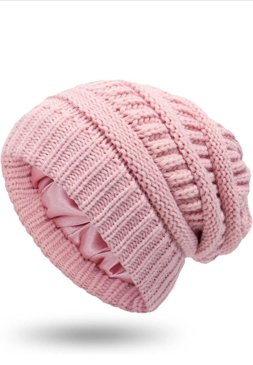 Coffret 3 Bonnet  coton  intérieur satin NADELA PARIS