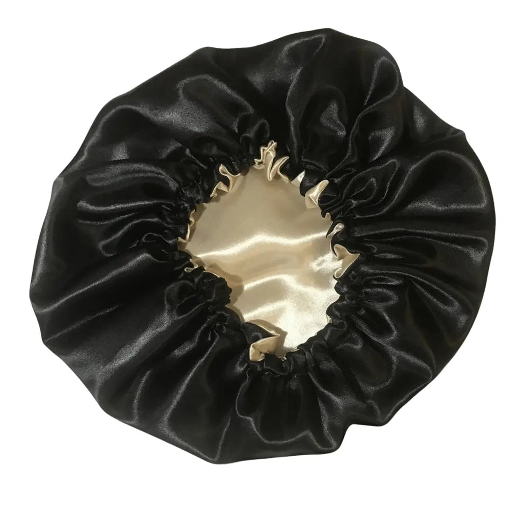 Bonnet Satin Diamant Noir NADELA PARIS