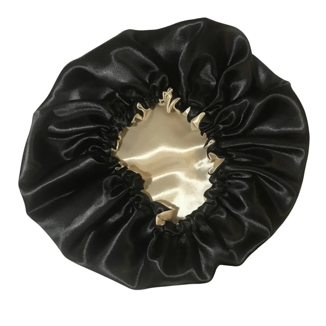 Bonnet Satin Diamant Noir NADELA PARIS