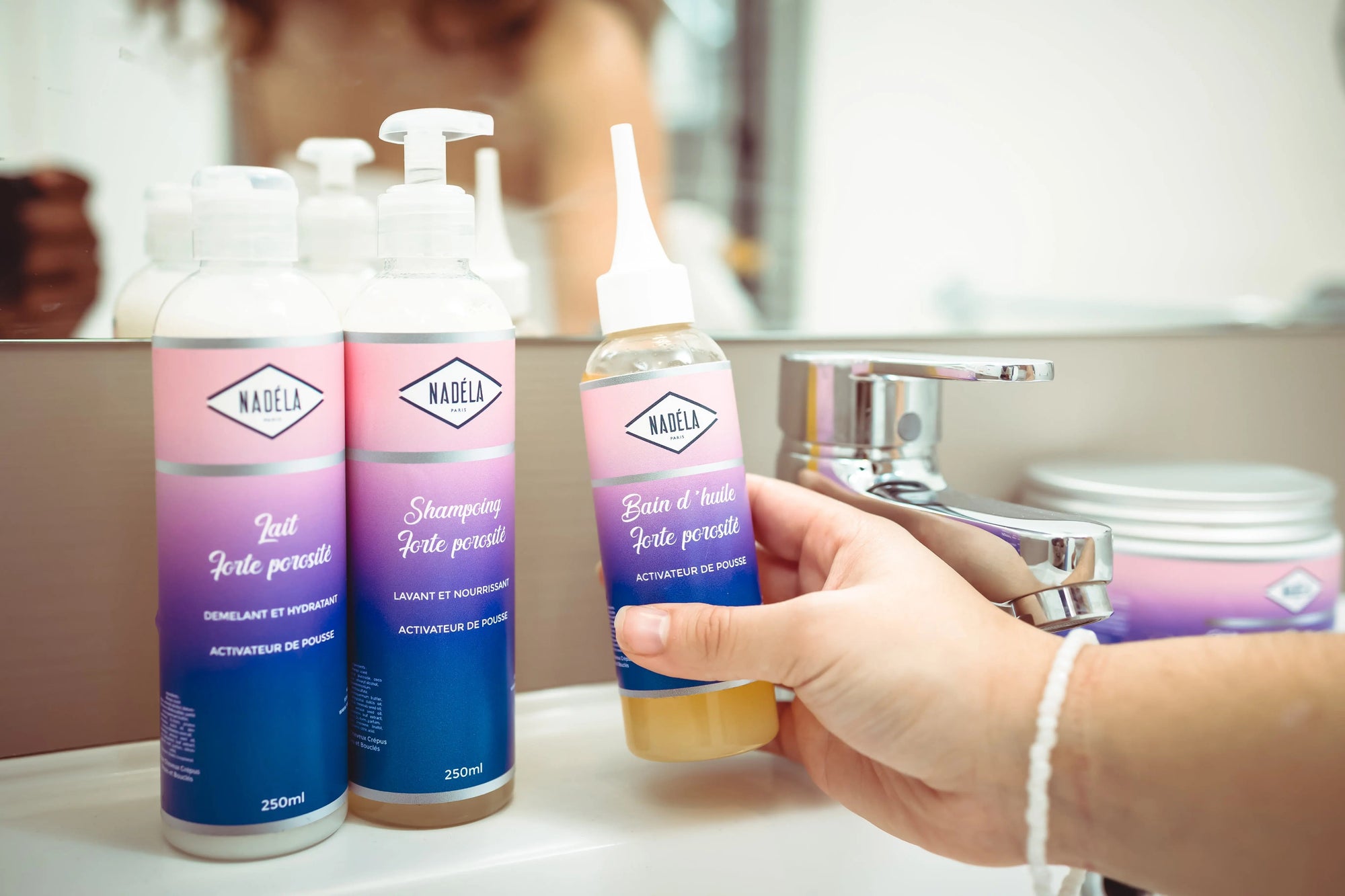 Rituel Soin cheveux à forte Porosité NADELA PARIS